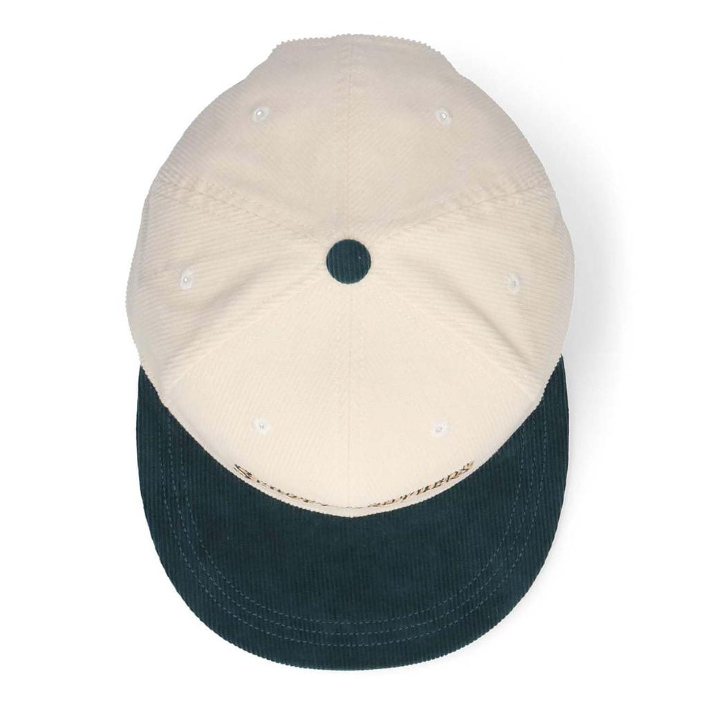 Schott Brother Logo Corduroy Flat Visor Cap (White)