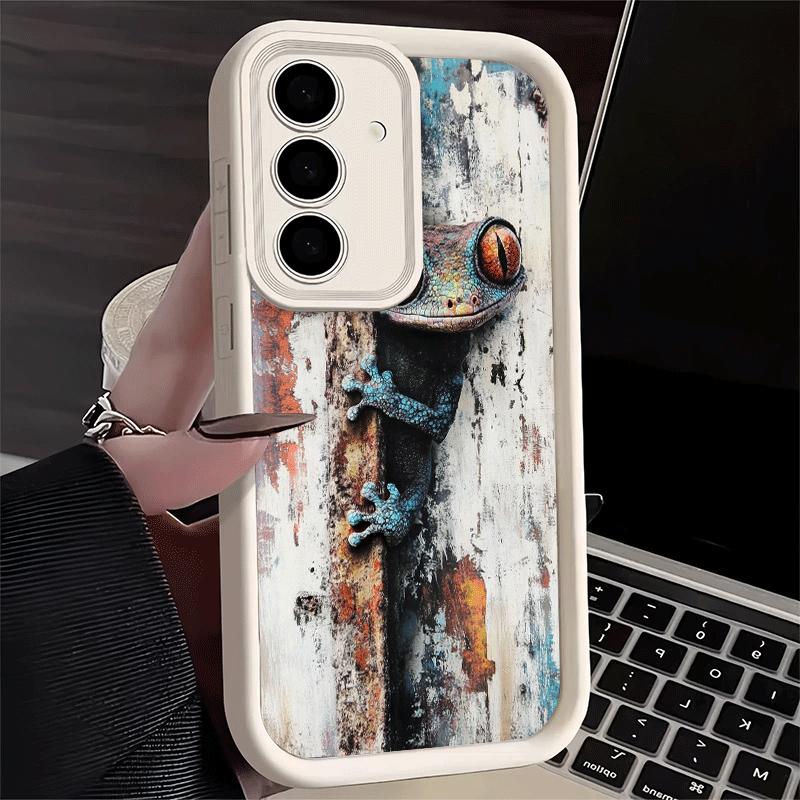Lizards Geckos Cute Pet Soft Phone Case for Samsung Galaxy S26 Ultra S25 Edge S24 S23 S22 Plus S21 S20 FE 5G Shell Silicone Fund