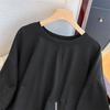 Round Neck Irregular Zipper Slit Top for Women with Summer Temperament