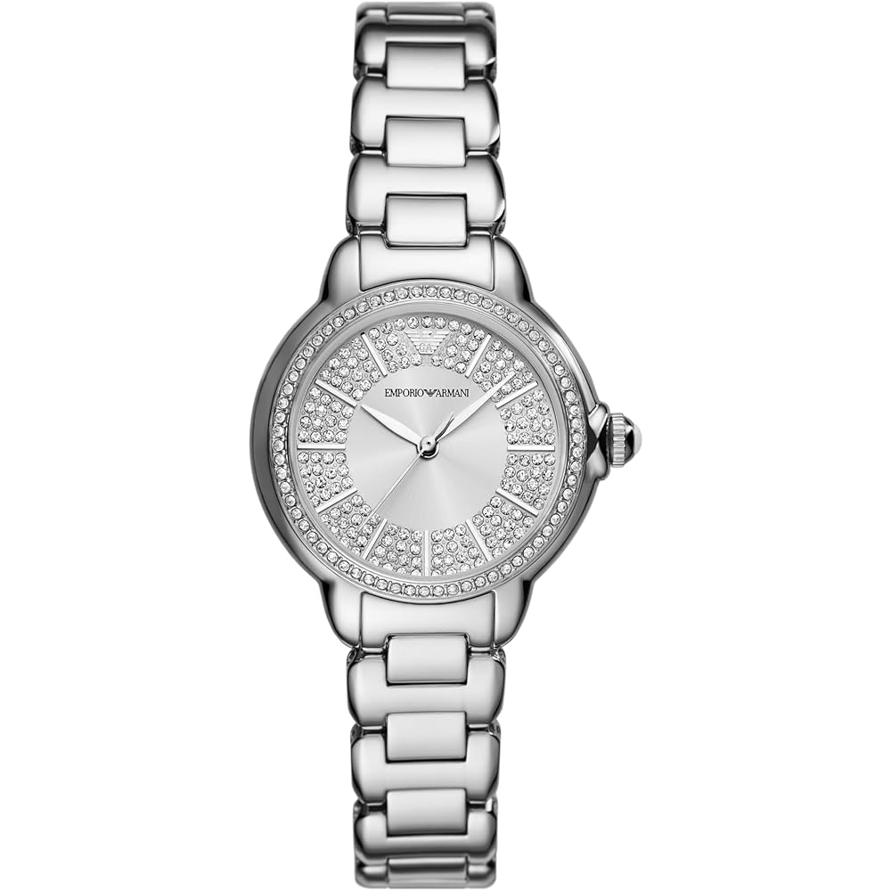 Emporio Armani NA AR11632 Women s Silver Watch Elegant Design Stylish Timepiece