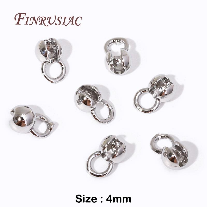 10/20 Stück 18K Vergoldete Quetschperlen Für Schmuck, Quetschperlen-Abdeckung, Perlenendkappen Kugelkette Verbinder, DIY Zubehör, Quetschperlen Endkappe