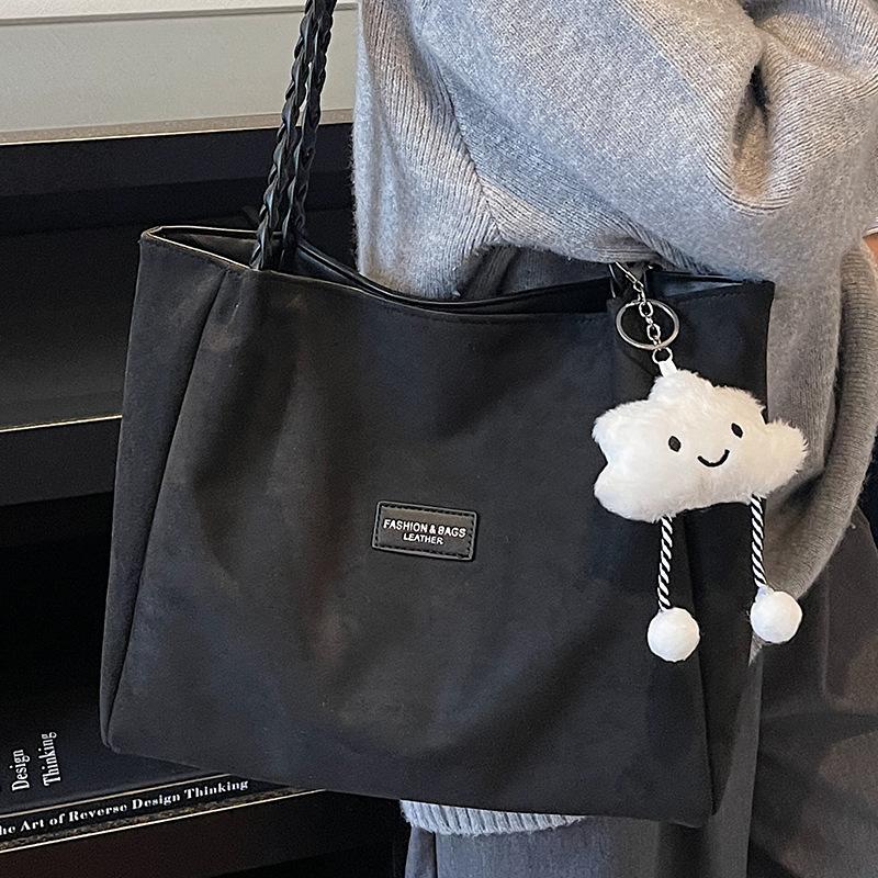 Borsa Casual di Grande Capacità per Donne, Studentesse Universitarie, Borsa per le Lezioni, Borsa Tote Monospalla alla Moda per il Pendolarismo