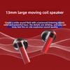 Stereo Wireless Bluetooth Earphone Metal Style Ergonomic Gaming Earbuds  Listening Music