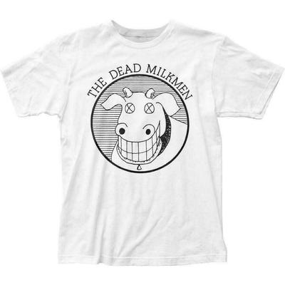 Dead Milkmen Cow Logo T Shirt Mens Licensed Rock N Roll Music Band Tee New White Unisex T-Shirt