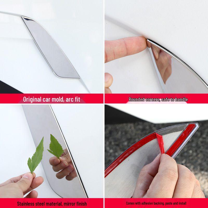Kia K5 & K-Coupe Tailgate Trim Strip: Stainless Steel Rear Bumper Decorative Trim for 20 Models