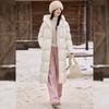Bailuyu Women's Heavyweight 90% Duck Down Hooded Long Puffer Coat