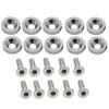 License Plate Bolt Nut Set for Car License Plate Spacer M6 Anti-Corrosion 10pcs Vehicle