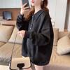 ZOSOUL Relaxed Textured Half-Zip Sweatshirt