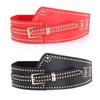 Personalized Design Rivet Wide Waistbands Adjustable Irregular Leather Belt  Skirt Accessories
