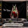 Bride of Frankenstein Personalized Tapestry Support Custom Name, Wall Art Home Decoration