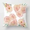 Nordic Fall Home Decor Autumn Throw Pillow Case Sofa Cushion Cover Modern 45X45Cm 45*45 50X50Cm 60X60 40X40Cm Plant Green Leaf