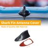 1 Pc Universal Shark Fin Antenna Cover Signal Aerial W Adhesive Base Dark Gray
