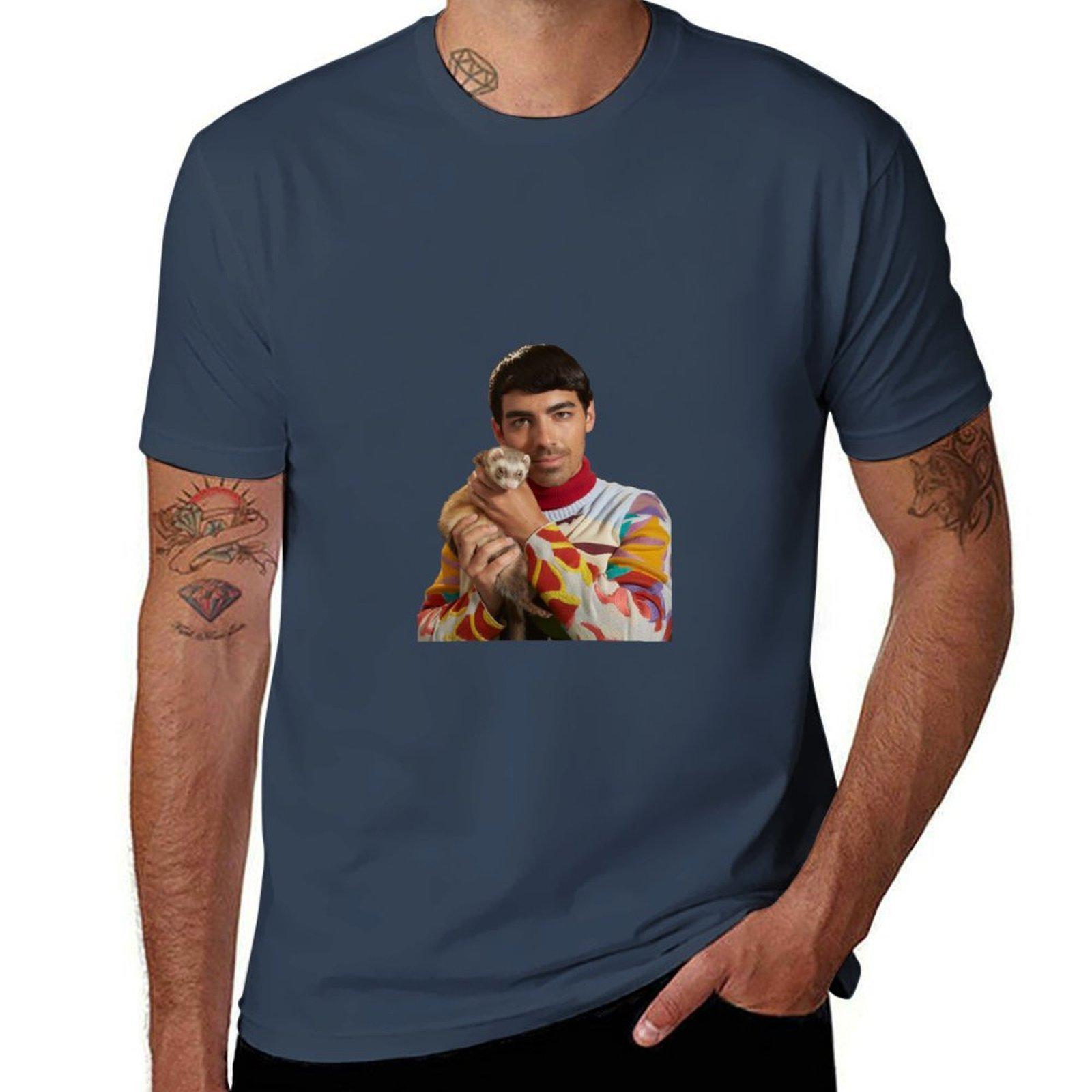 Joe Jonas a Ferret TShirt Big and Tall Gym TShirt S