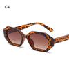 Geometric Frame Retro Sunglasses Small 90s Shades Trendy Polygonal Sunglasses  for Women & Men