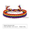Manufacturer LGBTQ Pride Rainbow Design Paracord Unisex Women Survival Bracelets for Men