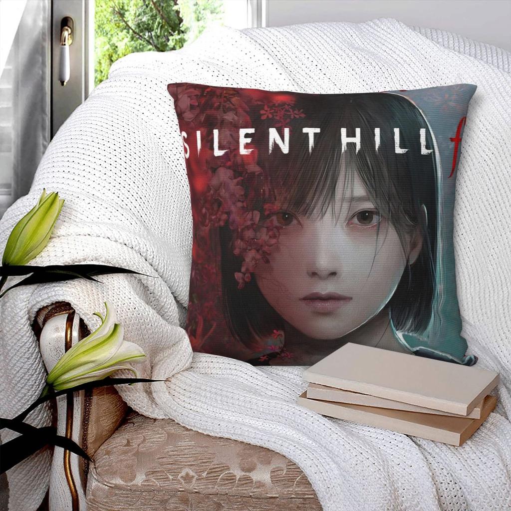 Pillow Cover Silent Hill F Game Hinako Printed Cushion Cover Kawaii Pillow Case For Sofa Bedroom Home Decor Pillowcases