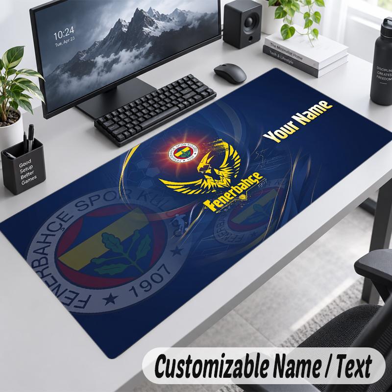 Benutzerdefinierter Name Text Mauspade Fenerbahçe FC Personalisierte Schreibtischunterlage Für Arbeit Und Gaming