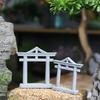 1pc Aquarium Decor Japanese Torii Gate Miniature Ornament Fish Tank Garden Shrine Shinto Landscape Sandstone Micro Decoration