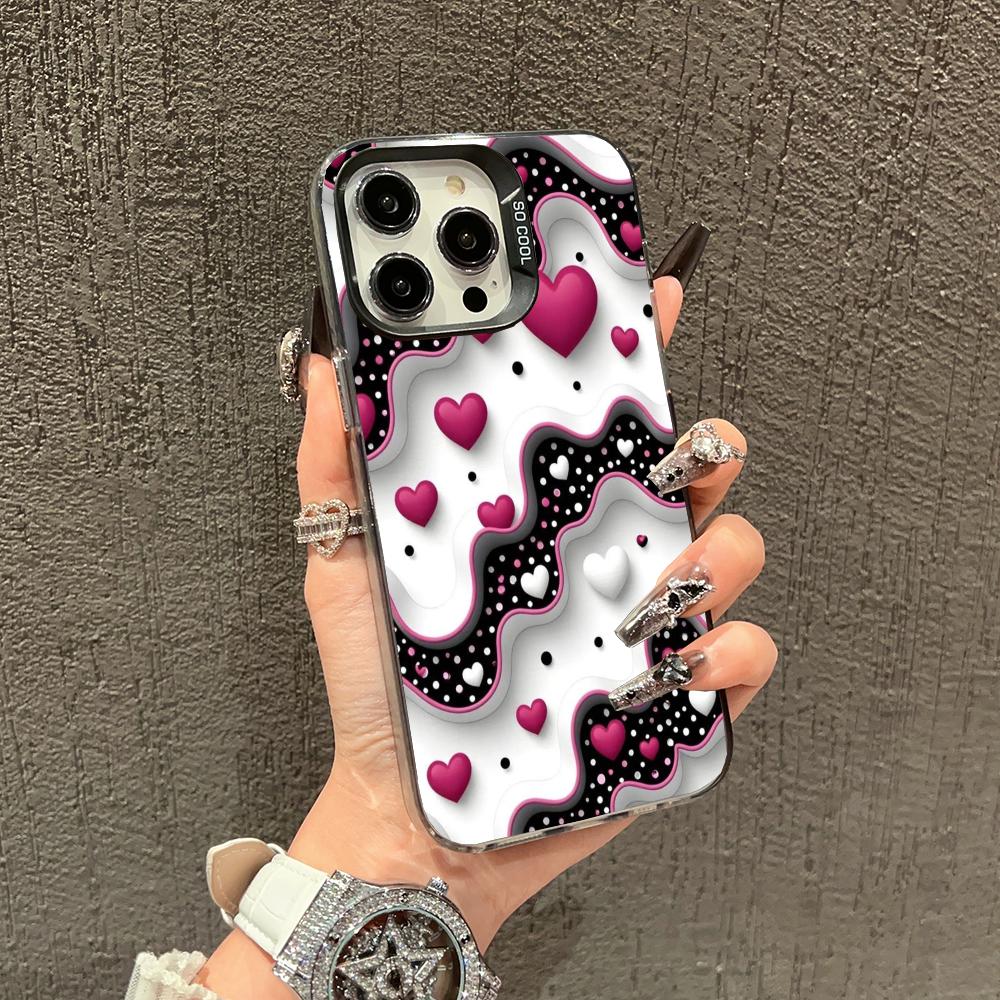 Simple and Caring Design Phone Case Suitable for iPhone 16, 17, 15, 14, 13, 12, 11 Pro/Max/Plus Anti Drop and Shockproof