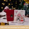 Folding Christmas 3D Pop UP Greeting Card With Envelope Santa Claus Snowman Xmas Invitation Card Postcard Navidad Supplies