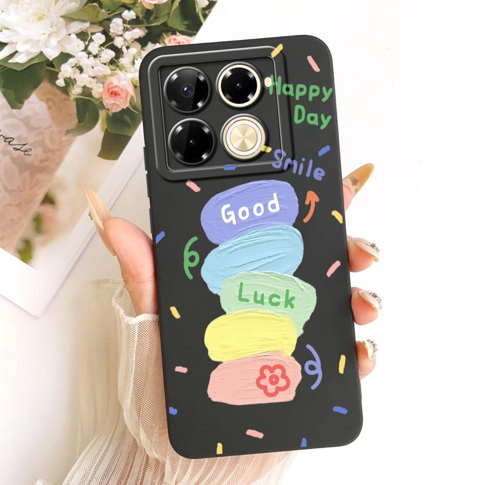 For Infinix Note 40 Pro 4G 5G / Note 40 Pro+ / Note40 X6853 Fashion Dusk Beach Painting Phone Case Soft Silicone Covers Bumpers