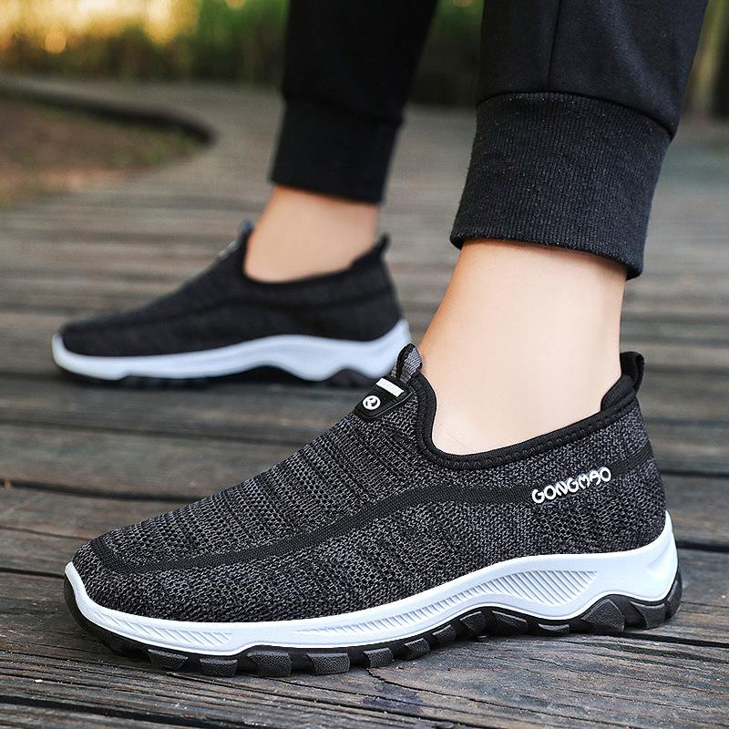 Schuhe Herren Neue Flying Weaving Herrenschuhe Lazy Walking Schuhe Casual Dad Schuhe Stoffschuhe Herren