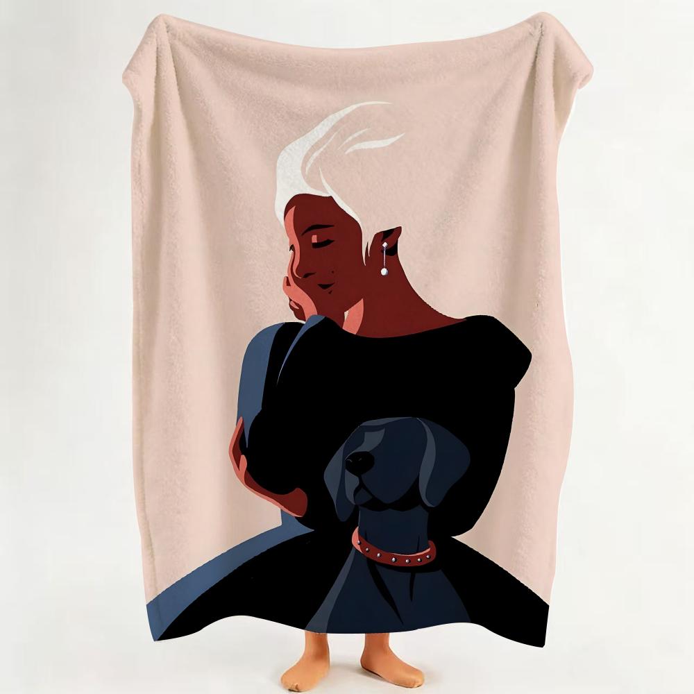 

Illustrator P Paul Sirand Throw Flannel Throw Blanket Suitable for Sofa Living Room Bedroom 75cmx90cm