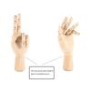 Promotion! 7inch Wooden Sectioned Opposable Articulated Left/Right Hand Figure Manikin Hand Model for Drawing, Sketching, Painti