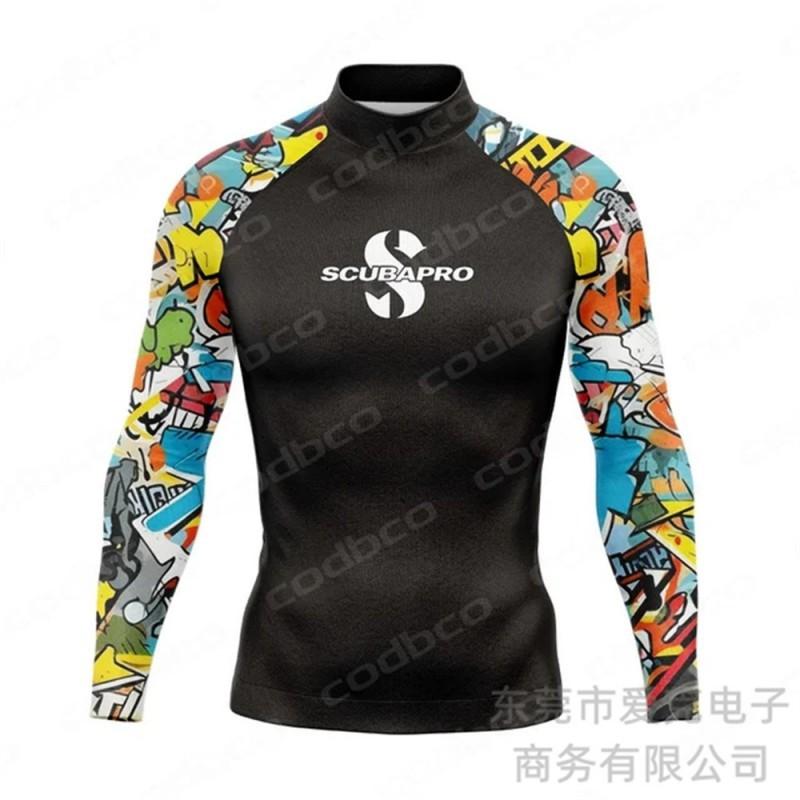 SCUBA Diving Suit Men's Surfing Snorkeling Long-sleeved Sunblock Jellyfish Sports Swimming