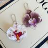 Creative Simulation Flower Bag Pendant Exquisite Phalaenopsis Orchid Lily Keychain Fashion Backpack Decoration Accessories Gifts