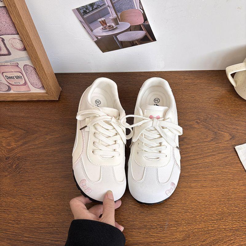 Versatile American Ballet Retro Red Apple Dexun Shoes Women's Summer Casual Board Sneakers