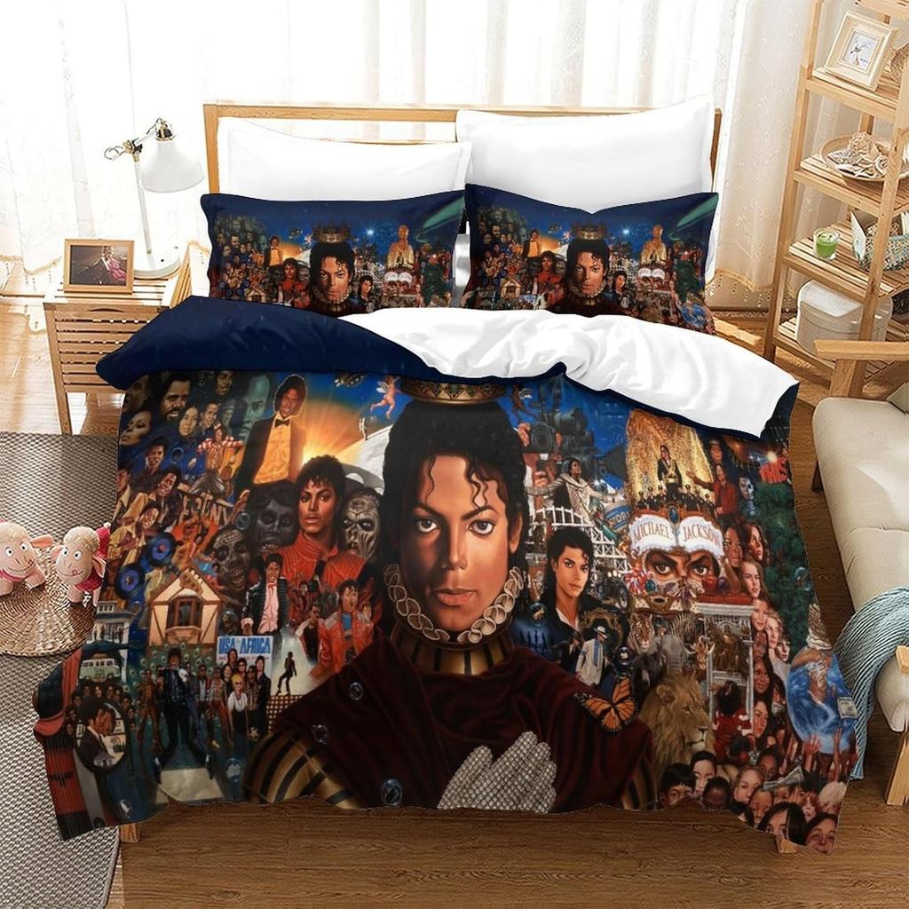 3D Print Michael J-Jackson Bedding Set Bedroom Soft Modern Bedspreads Comefortable Kids Duvet Cover Quilt Cover And Pillowcase