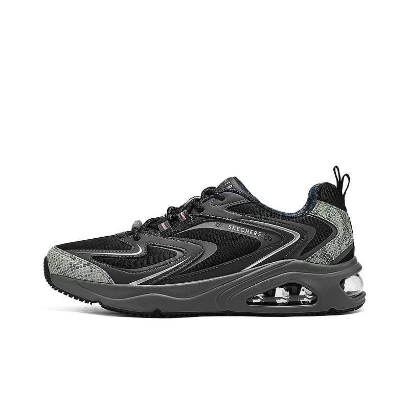 Skechers Tres-Air Uno Легкие Ретро Модные Прочные Дышащие Низкие Беговые Кроссовки Мужские кроссовки Черный 802025-BBK 41