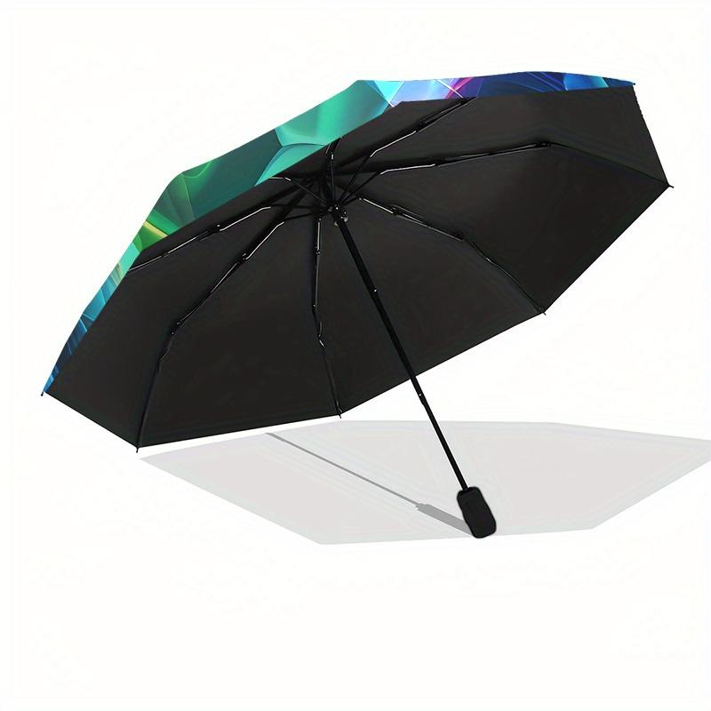 Soccer Ball Abstract Art themed Eight rib Automatic Folding Umbrella Is Suitable for Both Men and Women, Making It A Perfect Christmas and V