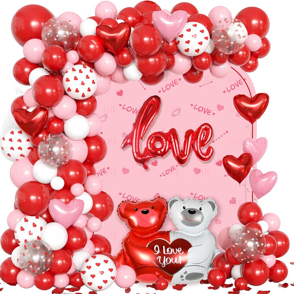 Valentine'S Day Theme Balloon Set Qixi Wedding Confession Balloon Hotel Balloon Decoration And Decoration