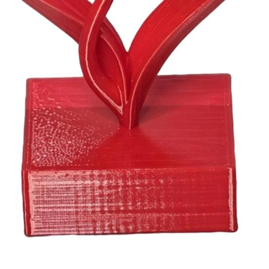 Heart Shaped Rose Statue, 3D Printed Eternal Love Flower Art, Romantic Resin Sculpture for Home Decor, Valentine's Gift for Women