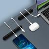 2 Pcs Home Office 3/5/7 Holes Cable Holder Silicone Line Organizer Clips USB Winder Manager Splitter