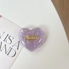 Solid Color Transparent Sequined Love Mobile Phone Airbag Bracket Pasted Retractable Lazy Desktop Watching Drama Support Ring Buckle