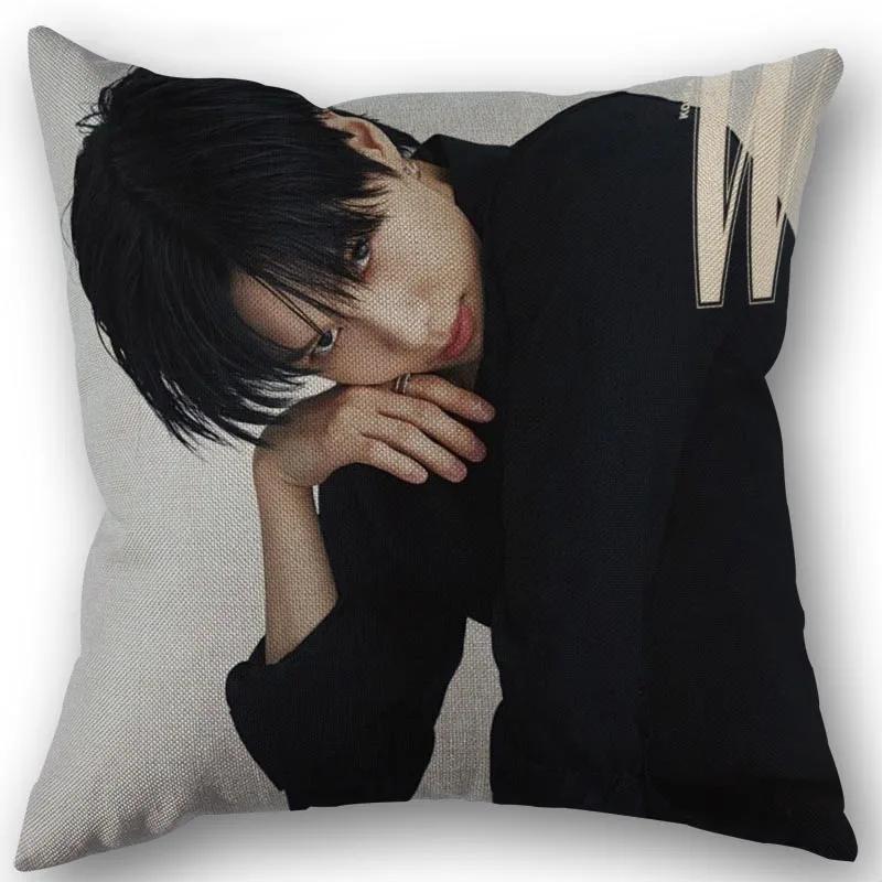Taemin Kpop Star Pillowcase High Quality Home Textile Cotton Linen Fabric 45x45cm One Side Decoration Pillow Cover New 0519