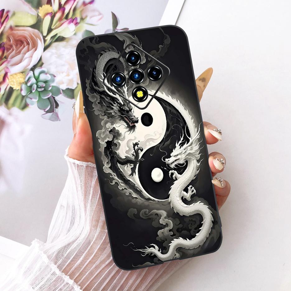 For Infinix Zero 8 Case X687 Stylish Flowers Butterfly Painted Cover Soft Slim Phone Case For Infinix Zero 8i Zero8 i X687B Bags