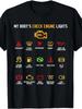 My Body's Check Engine Lights T-Shirt | Humorous Car Dashboard Graphic Tee