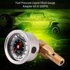 Universal Fuel Pressure Liquid Filled Regulator Gauge Adapter Kit 0 100PSI Red