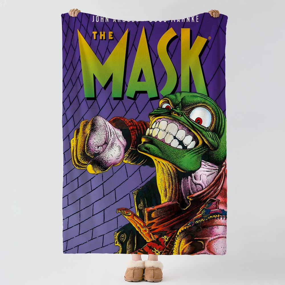 movie T-The Mask-k Throw Thick Comfort Flannel Quilt, Multi-scene Use Indoor Outdoor Daily Nap