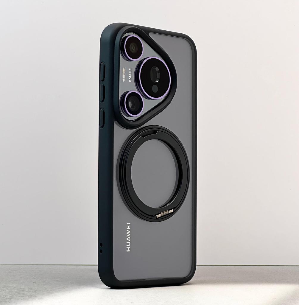 Huawei Pura70 Ultra 360° Drehbarer Magnetischer Handyhülle - Transparent, Sturzsichere Schutzhülle für P70 Pro