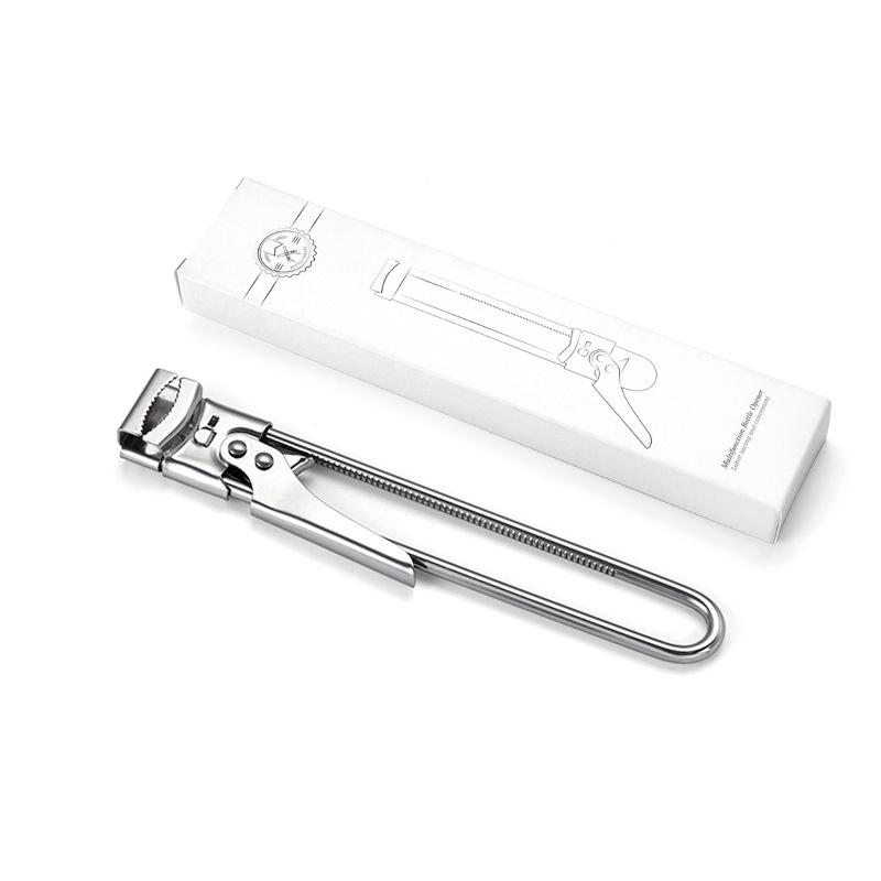 Adjustable Stainless Steel Can Opener - Creative, Convenient, Twist-Off Lid for Home, Hotel, and Bar Use