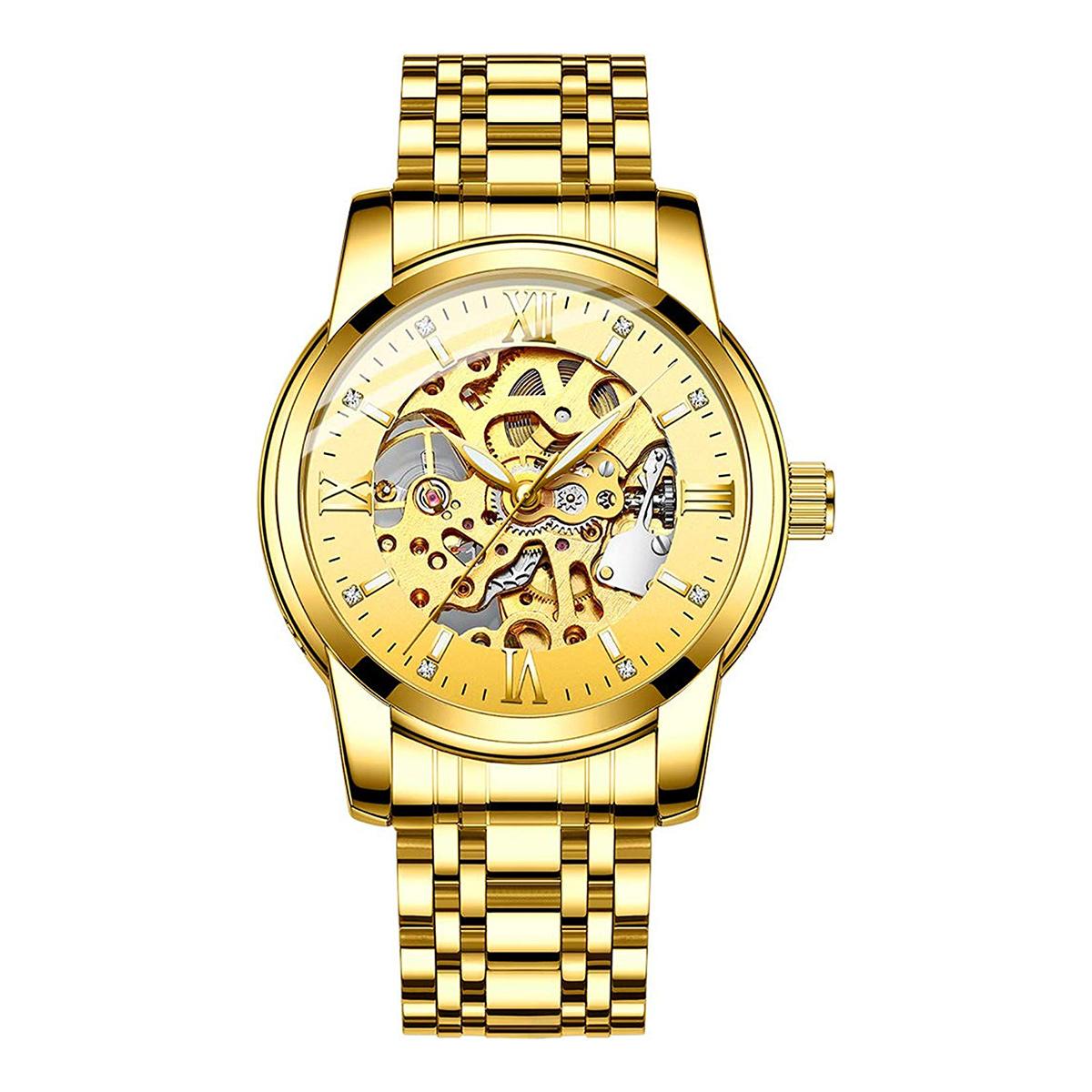 

High-End Men s Water-Resistant Mechanical Watch with Luminous Hands – Elegant Gift for Business/Casual/Formal Occasions
