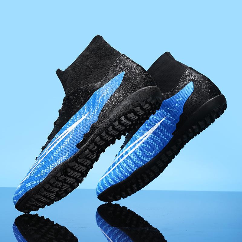 New Football Shoes Men's Non-slip Professional Competition Medium Tube Sports Training Shoes Long Nails Broken Nails Football Shoes