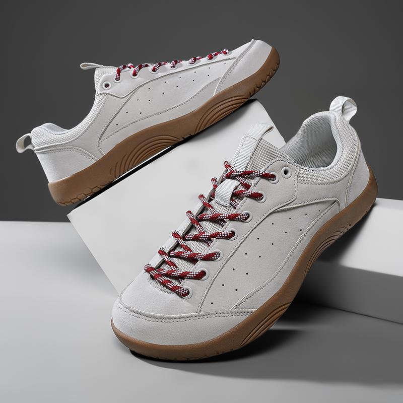 PU Leather Hiking Shoes Unisex Wide Toe Box Casual Sneakers Anti-slip Outdoor Trainers for Trekking Walking Plus Size 36-48