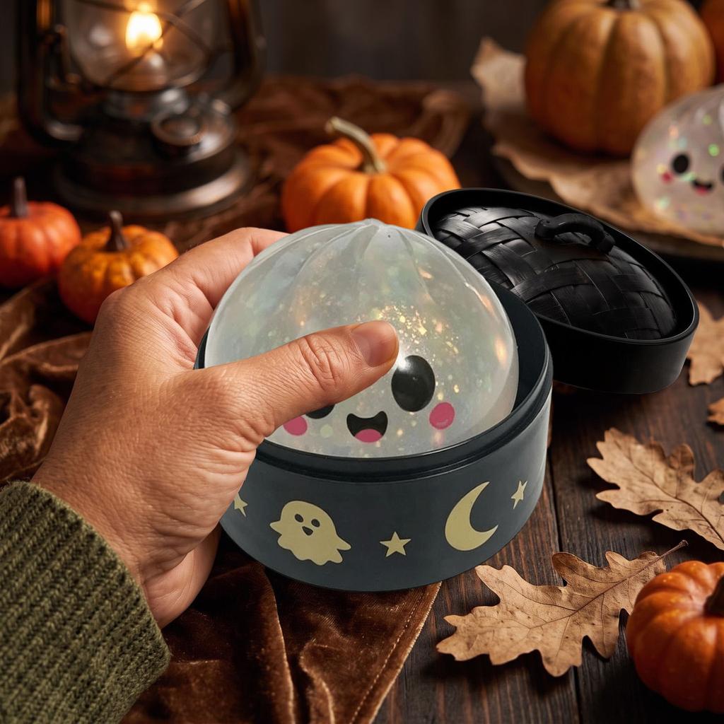 Halloween Baozi-förmige Spielzeuge - 5er-Pack mit Dampfkorb, Sensorisches Spielzeug gegen Stress