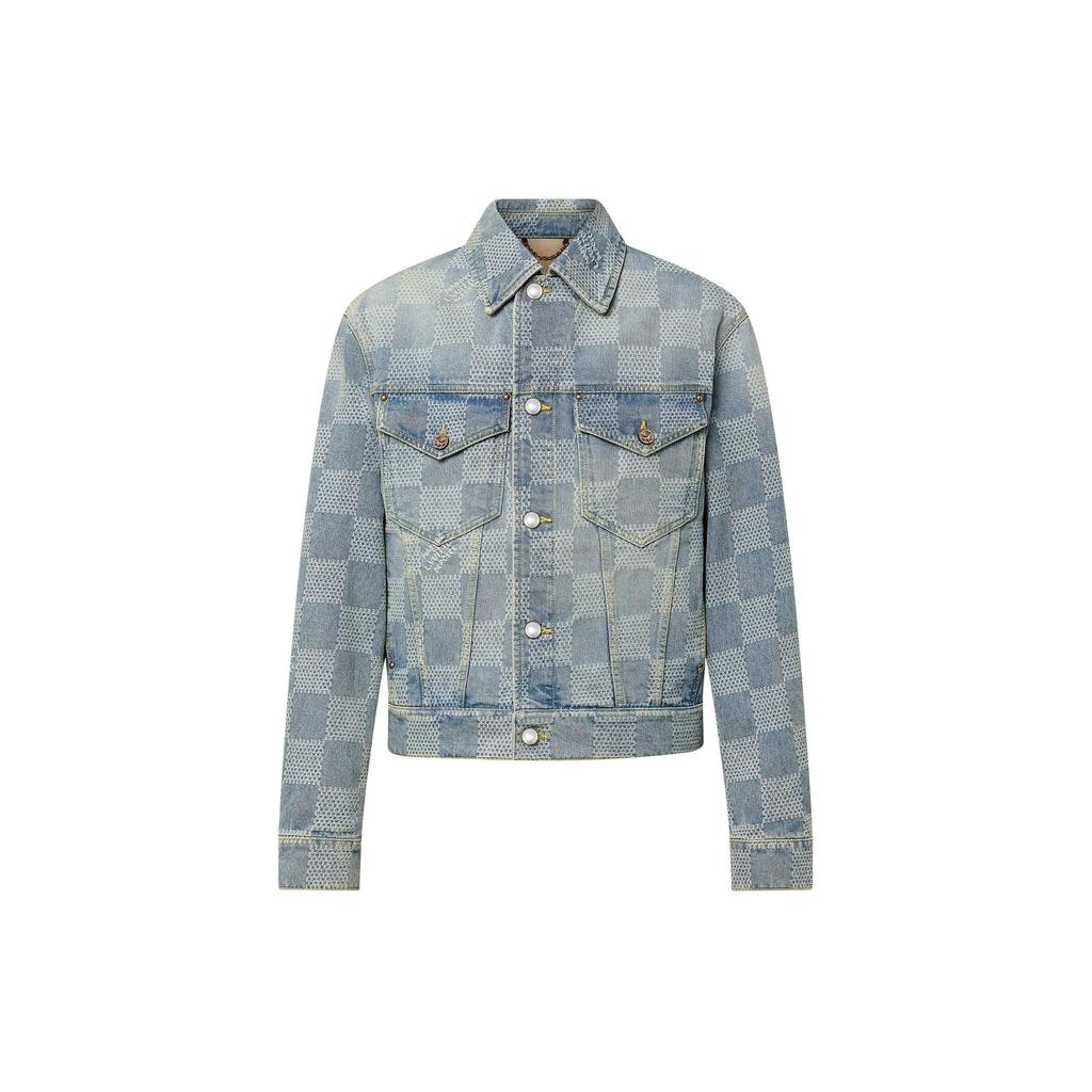 Louis Vuitton SS24 Denim Jacket Men's Blue 1AFHUC
